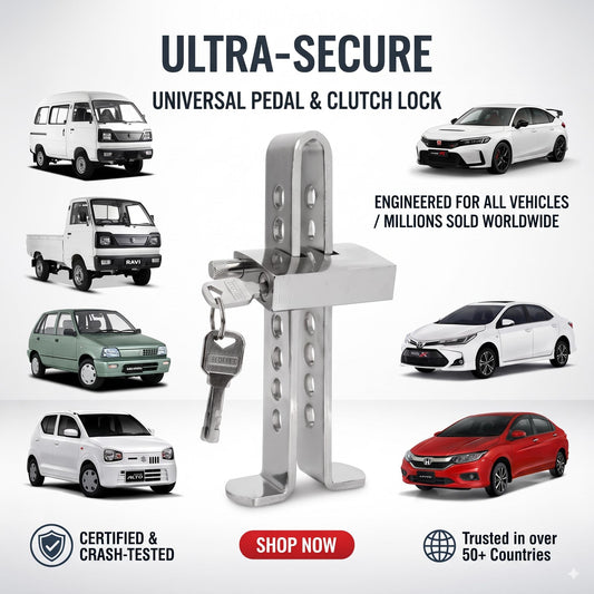 Car Pedal Lock Brake Clutch & Accelerator for all Cars